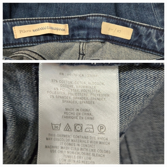 Pilcro and the Letterpress Dark Blue High Rise Jeans - Picture 11 of 11